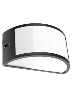 IP54 1/2 Moon Open Black Wall Light