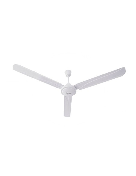 Levante ceiling fan, white, 60 W, 120 cm, with wall control