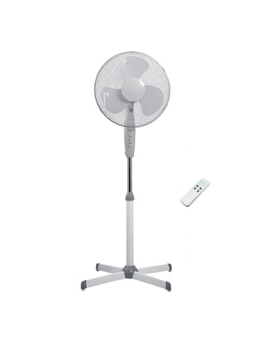 Ventilador de pé 50W com controle remoto e oscilação