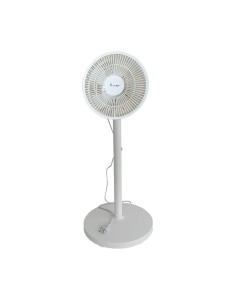 Ventilador de pé ajustável 50W 23cm branco