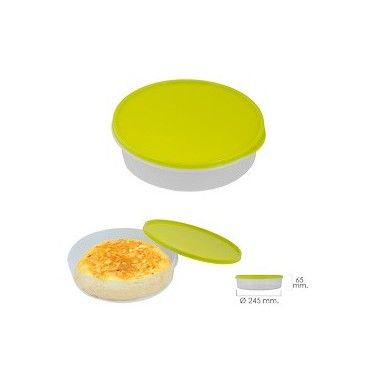 Fiambrera Para Tortillas Redonda Ø 24.5 cm. 2 Litros 05071005