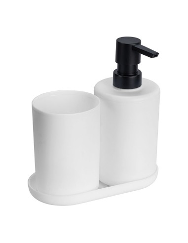 Badezimmer-Set Fano weiß 3-teilig 16 x 1,6 x 8,3 cm
