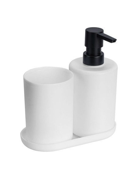 Badezimmer-Set Fano weiß 3-teilig 16 x 1,6 x 8,3 cm