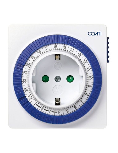 Programador analógico diario compacto 16a blanco