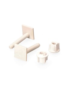 Vis universelles pour couvercle de WC blanc 6 cm