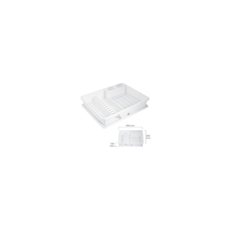 Drain Plates Rectangular Tray-Anti Drip Plastic 49x39x10 (Alt.) cm 05071030
