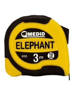 Flexómetro bimaterial 3 m x 19 mm con escala dual negro y...