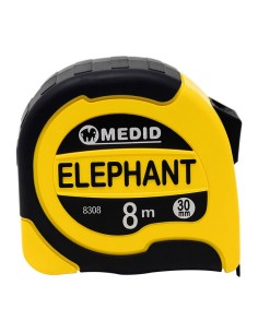 Metro bimateriale elephant 8 m x 30 mm nero e giallo