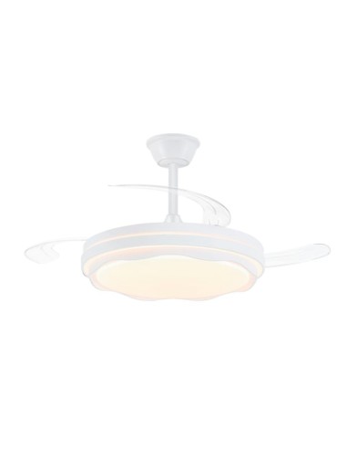 LED Ceiling Fan 60 W 3 Retractable Blades 106 cm