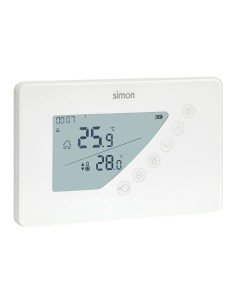 Termostato digital programable semanal 160x18x100mm blanco