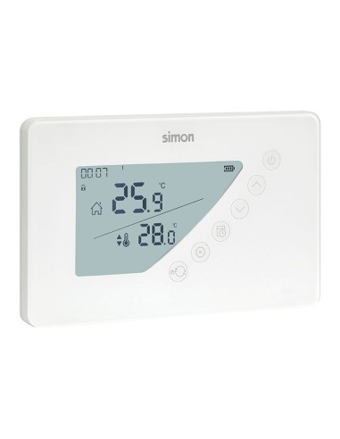 Termostato digital programable semanal 160x18x100mm blanco