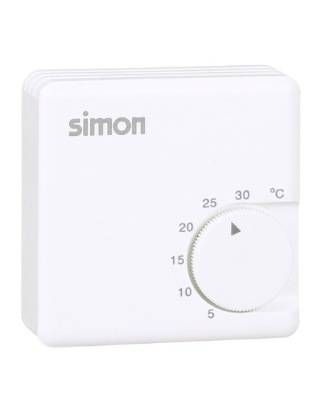 Mechanical Thermostat for Heating 10A White 7x2.7x7 cm