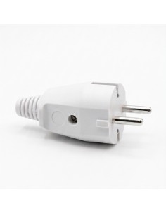 Schuko Plug 2 Pin 16A White