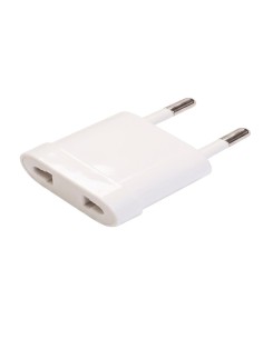 Universal European Adapter 10A 250V White Retractable