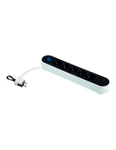 Base múltipla 5 tomadas schuko 16 a 250 v~ com usb a/c e cabo de 1,4 m