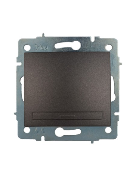 Flush mount switch 10 A 250 V graphite