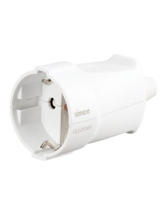 Base aerea Schuko 2P+T 16A 250V~ bianca