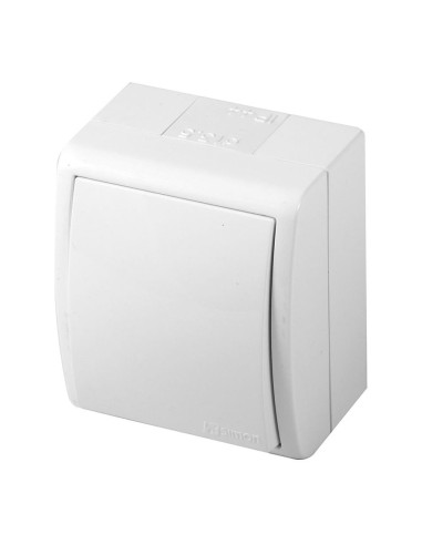 Interrupteur de surface 10Ax 250V IP54 blanc