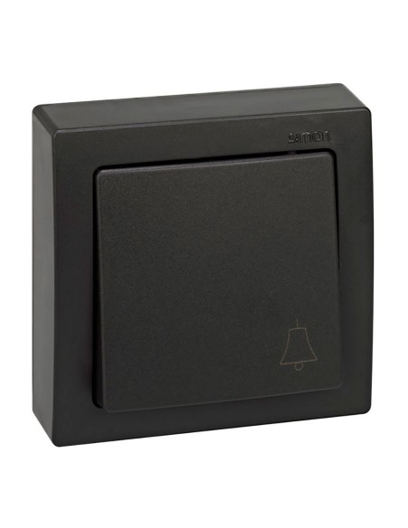 Bouton poussoir surface 10Ax 250V~ IP20 Gris 75x75mm