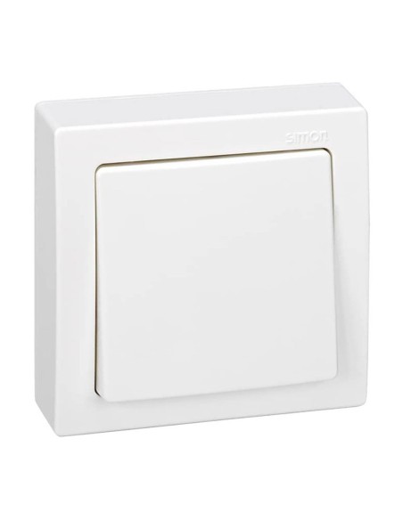 Interrupteur de croisement mural retractable 10A 250V IP20 blanc