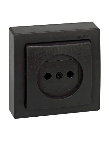Oberflächenbasis 2P 16A 250V~ IP20 Simon 73 Loft Grafito