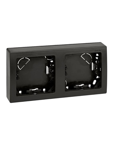 Frame with base 2 horizontal elements graphite 7.5x14.6 cm