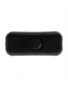 Black retractable flat pass-through switch 2-250 V