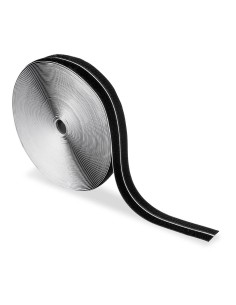 Black Hook and Loop Closure Adhesive Roll 20 mm x 25 m