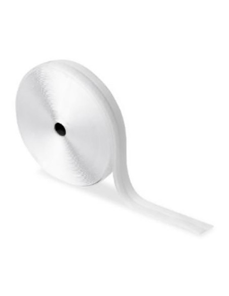 White Hook and Loop Closure Adhesive Roll 20 mm x 25 m