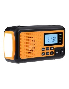 Multifunktions-Notruf-Radio orange 1,5 W mit Power Bank