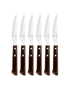 Polywood Chuck Knives with Treated Wood Handle 6 Pieces