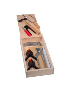 Child's tool box 28 x 11.5 with sliding lid