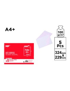 White self-adhesive label A4+ 22.9 x 32.4 cm 5 pcs