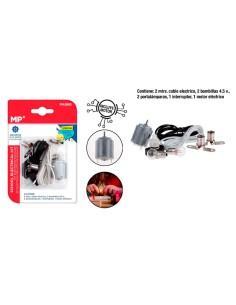 School Electrical Kit with Motor and Bulbs 2 m