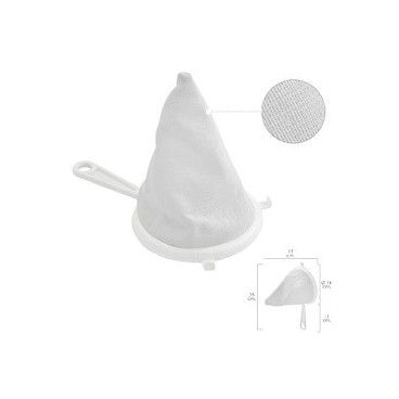 Coador em Tecido Flanelado Moldura Plástica Ø 16 cm. Com 2 ganchos