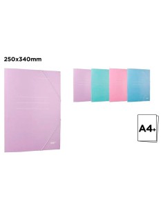 A4 Cardboard Folder with 3 Tabs and Rubber Band Closure 25 x 34 cm
