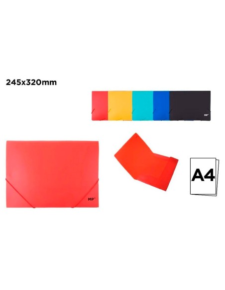 Plastic A4 Folder with Assorted Colors 24.5 x 32 cm