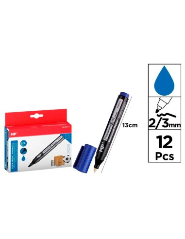 Permanenter blauer Stift px30 12 Stück Blister