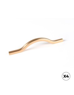 Drawer Handle Type Lever Model 506 Aluminum Gold Matte 128 mm