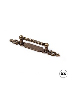 Drawer Handle Type Lever Zamak Leather Old 64 mm