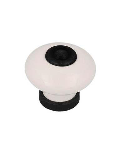 Pomello per mobile 824 nero e bianco ø31 mm