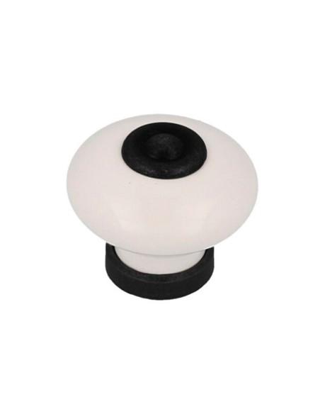 Pomello per mobile 824 nero e bianco ø31 mm