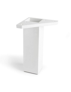 Square Corner Leg ABS White 4.2 x 4.2 x 15 cm