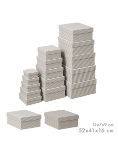 Vichy Interlocking Storage Boxes 15 Pieces