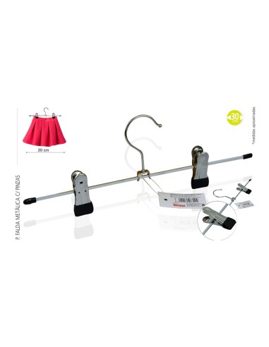Suporte metálico com pinças de 30 cm
