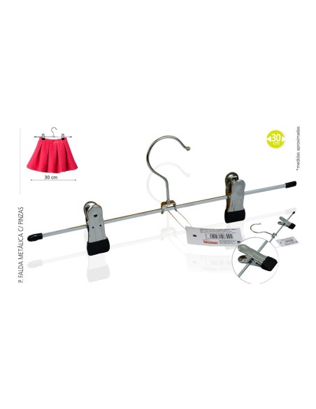 Suporte metálico com pinças de 30 cm