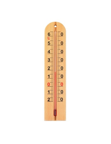 Termómetro de madera sin mercurio 22 cm
