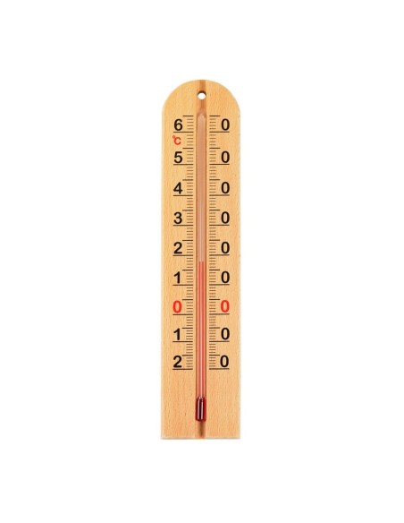 Termómetro de madera sin mercurio 22 cm