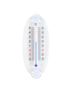 Transparent Window Thermometer with Suction Cup 15 cm