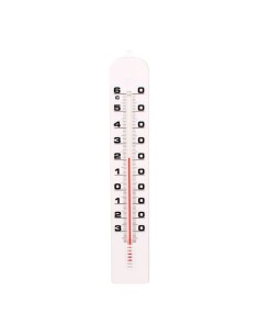Termómetro de plástico blanco 41 cm sin mercurio